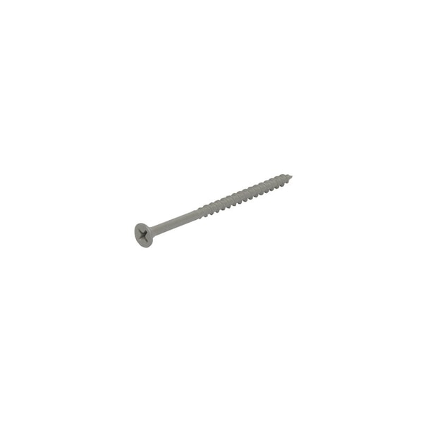 Deck Screw, #10 x 4 in, Flat Head, Phillips Drive, 215 PK